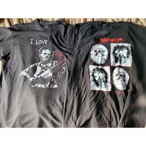 Horror Movie T-Shirt Lot XL  Texas Chainsaw Massacre & Friday the 13th Jason